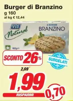Prix Quality Vis Burger di Branzino offerta