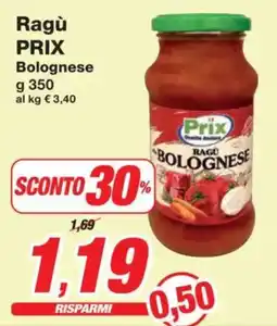 Prix Quality Ragù PRIX Bolognese offerta