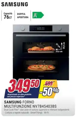 Trony SAMSUNG FORNO MULTIFUNZIONE NV7B45403BS offerta