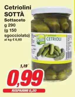 Prix Quality Cetriolini SOTTÀ Sottaceto offerta