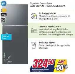 Trony SAMSUNG Frigorifero Doppia Porta EcoFlex AI RT38CG6624S9 offerta