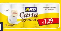 Ard Discount Carta igienica ard doppio velo x10 rotoli offerta
