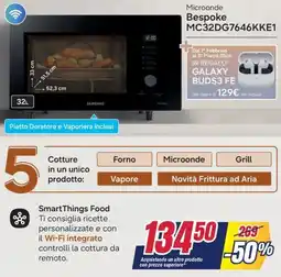 Trony SAMSUNG Microonde Bespoke MC32DG7646KKE1 offerta