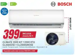 Trony BOSCH CLIMATE 2000 KIT 12000 BTU CL200035E+ CL2000UW35E offerta