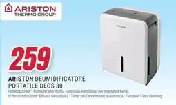 Trony Ariston deumidificatore portatile deos 30 offerta