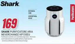 Trony SHARK PURIFICATORE ARIA NEVERCHANGE HP150EU offerta