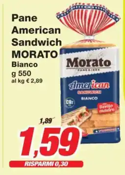 Prix Quality Pane American Sandwich MORATO offerta