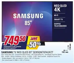 Trony SAMSUNG TV NEO QLED 85" QE85QN70FAUXZT offerta