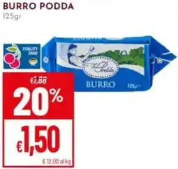 Pan Burro podda offerta