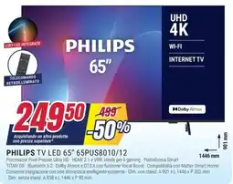 Trony PHILIPS TV LED 65" 65PUS8010/12 offerta