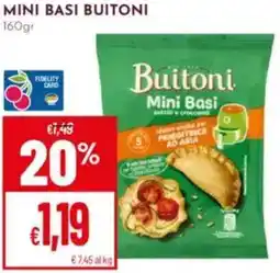 Pan Mini basi BUITONI offerta