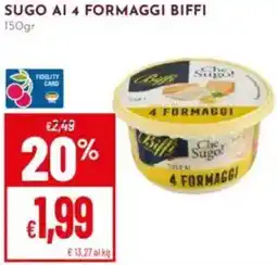 Pan Sugo ai 4 formaggi BIFFI offerta