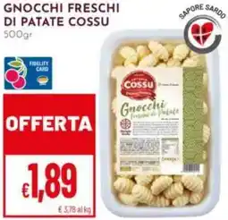 Pan Gnocchi freschi di patate COSSU offerta