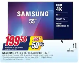 Trony SAMSUNG TV LED 55" UE55U7000FUXZT offerta