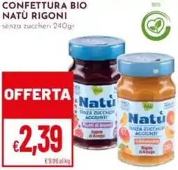 Pan Confettura bio natù rigoni offerta