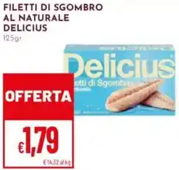 Pan Filetti di sgombro al naturale DELICIUS offerta
