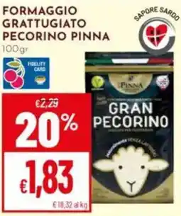 Pan Formaggio grattugiato pecorino PINNA offerta