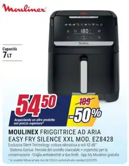 Trony MOULINEX FRIGGITRICE AD ARIA EASY FRY SILENCE XXL MOD. EZ8428 offerta