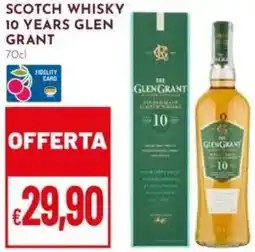 Pan Scotch whisky 10 years glen grant offerta