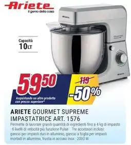 Trony ARIETE GOURMET SUPREME IMPASTATRICE ART. 1576 offerta