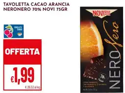 Pan Tavoletta cacao arancia neronero 70% NOVI offerta