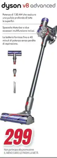 Trony dyson v8 advanced offerta