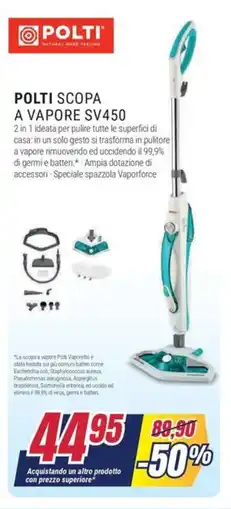 Trony POLTI SCOPA A VAPORE SV450 offerta