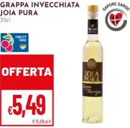 Pan Grappa invecchiata JOIA PURA offerta