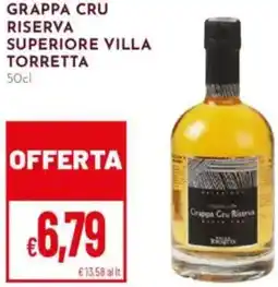 Pan Grappa cru riserva superiore villa torretta offerta
