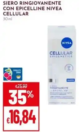 Pan Siero ringiovanente con epicelline NIVEA CELLULAR offerta
