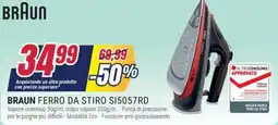 Trony BRAUN FERRO DA STIRO SI5057RD offerta