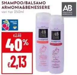 Pan Shampoo/balsamo ARMONIA&BENESSERE offerta