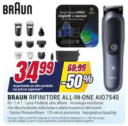 Trony BRAUN RIFINITORE ALL-IN-ONE A107540 offerta