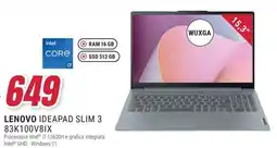 Trony LENOVO IDEAPAD SLIM 3 83K100V8IX offerta