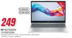 Trony HP NOTEBOOK 15-FD0102NL offerta