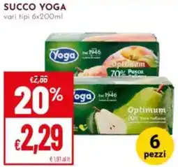 Pan Succo YOGA offerta