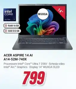 Trony ACER ASPIRE 14 AI A14-52M-740X offerta