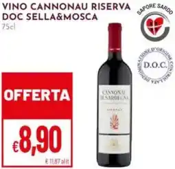 Pan Vino cannonau riserva doc sella&mosca offerta