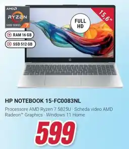 Trony HP NOTEBOOK 15-FC0083NL offerta