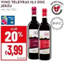 Pan Vino televras 12,5 doc jerzu offerta
