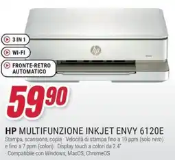 Trony HP MULTIFUNZIONE INKJET ENVY 6120E offerta