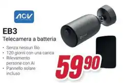 Trony EB3 Telecamera a batteria offerta