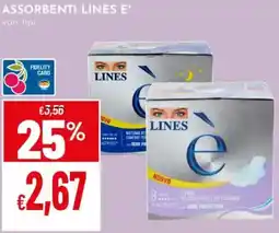 Pan Assorbenti LINES E offerta