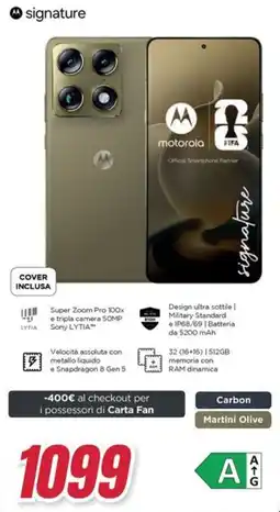 Trony motorola signature offerta