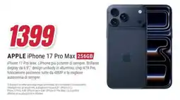 Trony APPLE iPhone 17 Pro Max 256GB offerta