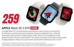 Trony APPLE Watch SE 3 GPS 40MM offerta