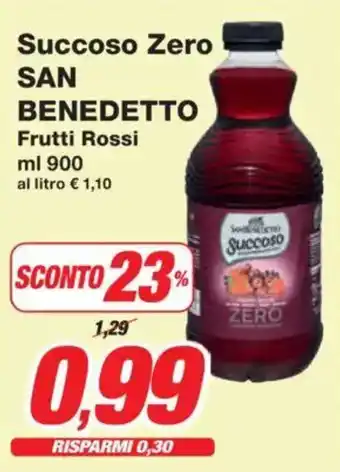 Prix Quality Succoso Zero SAN BENEDETTO Frutti Rossi offerta