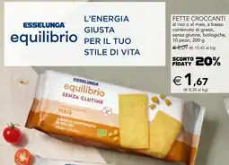 Esselunga Esselunga equilibrio fette croccanti al riso o al mais, a basso contenuto di grassi offerta