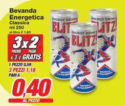 Prix Quality BLITZ Bevanda Energetica Classica offerta