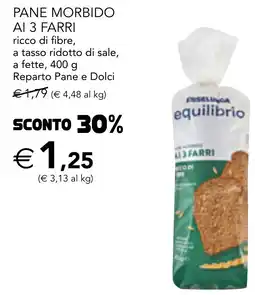 Esselunga Esselunga equilibrio pane morbido ai 3 farri ricco di fibre offerta